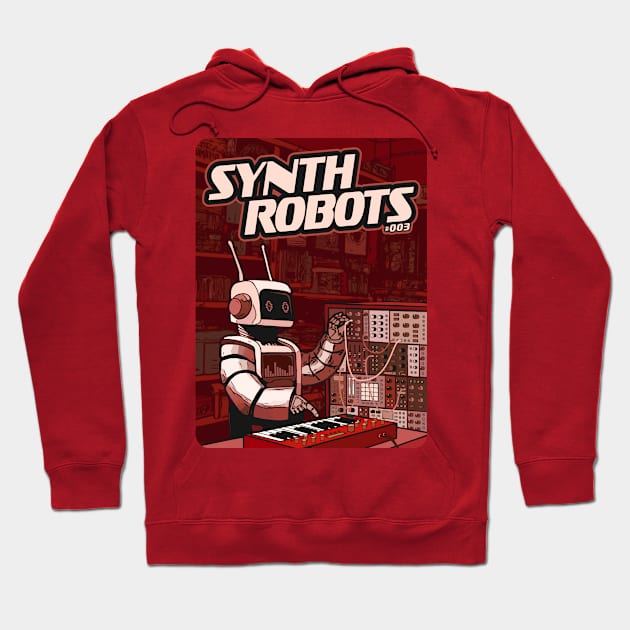 Synth Robot for Synthesizer lover and Electronic Musician Hoodie by Mewzeek_T